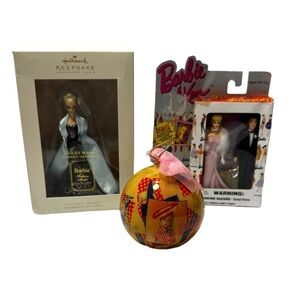 Barbie Key Chain and Ornaments - 3 Piece Collection